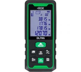 Лазерный дальномер с угломером RGK DL70G с поверкой 755733 