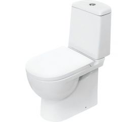 Унитаз-компакт SANITA LUXE Exclusive белый S1 с двухреж арматурой А 77.57.114.3, сиденьем ID 01 003 Next, бел. 00000125199 