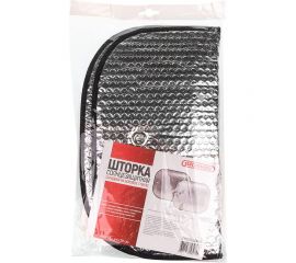 Шторка экран SKYWAY 44х38 см на присосках фольга на боковые стекла 2 шт S01202002 