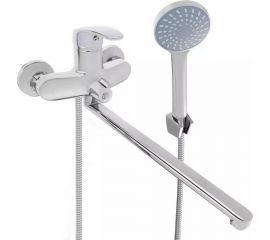 Смеситель для ванны СоюзКран с душем, прямой излив 35 см, керамический картридж 40 мм SK08-P114 567-099 