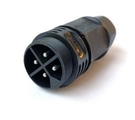 Водостойкий 4-полюсный промышленный разъём TTAF Elektronik вилка 250V 20A IP68 WPM-0400M20 