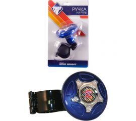 Ручка на руль Nova Bright "r" синяя+хром 08960 