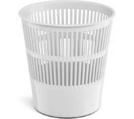 Сетчатая пластиковая корзина для бумаг ErichKrause Classic 9 л, белый 55910 