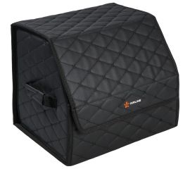 Органайзер-саквояж в багажник Airline стеганный ромб, черный ADSO002 