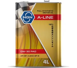 Моторное масло NGN A-LINE 0W-30, PAO, синтетическое, 4 л V182575108 