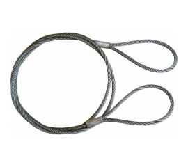 Буксировочный трос Tplus стальной, 100 т, 6 м, петля/петля, d: 29.0 мм T014411 