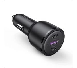Автомобильное зарядное устройство Ugreen 2xUSB C PD+USB A 69 Вт 20467 