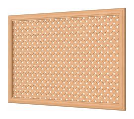 Экран для радиаторов Cosca Decor бук массив, 600x900 мм СПБ004448 