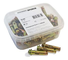 Анкерный болт с гайкой Качественный КРЕПЕЖ 8х40 55 шт 0300021 КЧ 