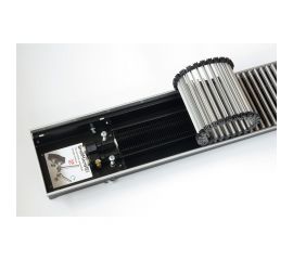 Внутрипольный водяной конвектор KVZ с решеткой KVZ-180-70-1200-UA/RRA-180-1200-A 