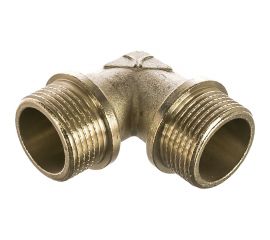 Латунный угольник PRO AQUA НР резьбовой 3/4 x 3/4 02-M20-M20x 