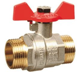 Шаровой кран Terma RED 1/2 н/н бабочка 26115 