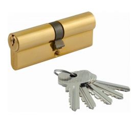Цилиндровый механизм НОРА-М STD AL Л-90 45-45 золото 15325 