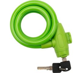 Тросовый замок для велосипедов и колясок с ключом Четыре сезона 65 см, зеленый 79-0363 