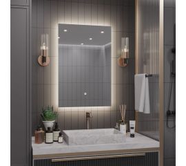 Зеркало Alias Квартал 80x60 с нейтральной LED-подсветкой и антизапотеванием вертикальное q8060201 