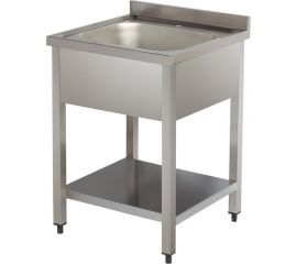 Моечная ванна Viatto с бортом, нержавеющая стальva-dsa145 600x700x850 мм 167495 