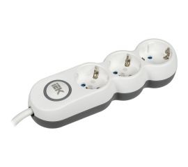 Удлинитель IEK, У03В 3 места 2P+PE/1,5м 3х1,5мм2 16А/250В UNO WYP53-16-03-D15-ZK 