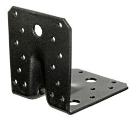 Уголок GAH ALBERTS DURAVIS перфорированный, усиленный, черный перламутр, 105x105x90 мм 301880 