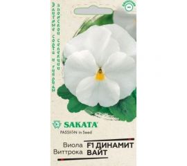 Семена ГАВРИШ Виола Динамит Вайт Виттрока Саката Элитная клумба, 5 шт. 1912237207 
