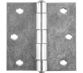 Прямая усиленная разборная петля VORMANN 89х89х2,1 мм, оцинкованная, латунный штифт 00614 090 Z 