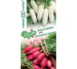 Семена ГАВРИШ Редис Английский завтрак 2 г+Белый завтрак 2 г Дуэт 1026998608 