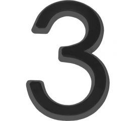 Самоклеящаяся цифра FUARO "3" ABS (50x37) BL черный 46923 