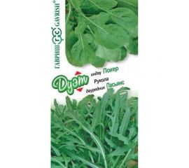 Семена ГАВРИШ Двурядник тонколистный (рукола дикая) Пасьянс 0.5 г+Индау Покер 1 г Дуэт 1999944873 