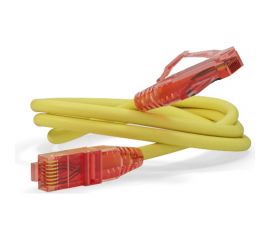 Патч-корд Hyperline PC-LPM-UTP-RJ45-RJ45-C5e-2M-LSZH-YL U/UTP, Cat.5e (100% Fluke Component Tested), LSZH, 2 м, желтый 229962 