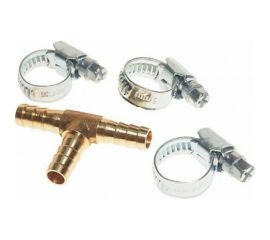 Разветвитель T-образный елочка 8 мм, хомуты в комплекте ROCKFORCE RF-E102-6/2 