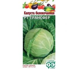 Капуста ГАВРИШ белокочанная Трансфер 10 шт, ранняя 1071856503 