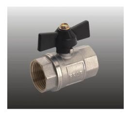 Шаровой кран Frap 1 вн/вн бабочка 531303 