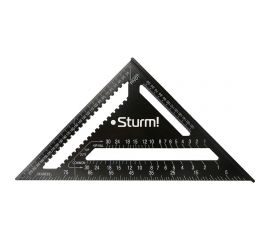 Угольник Sturm 300мм, алюминиевый сплав, чёрная оксидация, белая шкала, 2020-07-300 