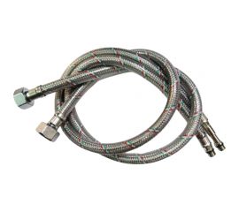 Гибкая подводка для смесителя COTALI пара М10-1/2"" 0,4м оплетка нержавеющая сталь с ПВХ покрытием COTUMIXRCC0.4м 