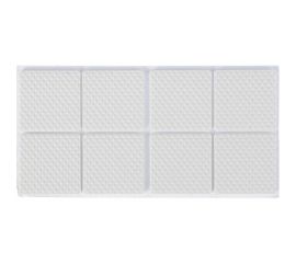 Мебельная накладка ТУНДРА квадратная, размер 38х38 мм, 8 шт, полимерная, цвет белый 3609861 