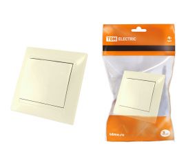 Одноклавишный выключатель TDM 10А слоновая кость Лама SQ1815-0101 