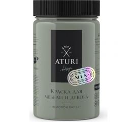 Краска для мебели и декора ATURI Design Меловой бархат mia фисташковый торт, 0.4 кг T1-00010826 