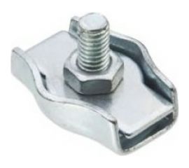 Одинарный зажим для стальных канатов vipкрепеж simplex 4 мм, 1 шт. 12406 VIP 