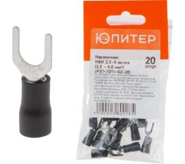 Кабельный наконечник ЮПИТЕР НВИ 2,5-6 4,0 мм2 20 штук JPZ1-7211-02-20 