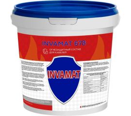 Огнезащитный состав для кабелей INVAMAT 678 белый 20 кг 1029 