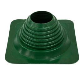 Кровельна?? прямая проходка Borge №4 (d=95-197, 275x275mm, RAL 6005 зеленый), силикон 01.235.03.03.01.000.6005 