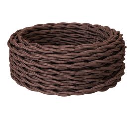 Силовой кабель Retro Electro ретро, 2х1,5, коричневый, длина бухты 20 2254726 