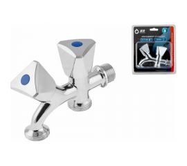 Кран водоразборный садовый AV Engineering 1/2х3/4х3/4 AVE167002 