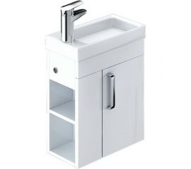Тумба с умывальником для ванной комнаты IDDIS TORR 40 см, подвесная, белая TOR40W1i95K 