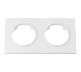 Рамка Bylectrica 2-х местная,серия ПРОВАНС квадрат, белый ЮЛИГ.735212.498 