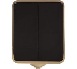 Выключатель Smartbuy 2-клавишный 10А, IP 54 Сатурн SBE-04w-10-SW2-0 