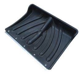 Снеговая лопата ЛЕТО Крепыш п/эт. оц.планка 465x340мм d32мм без черенка 26309 