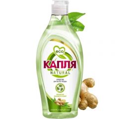 Жидкое моющее средство для посуды Капля« Natural» Имбирь и белый чай 500 г 9091 