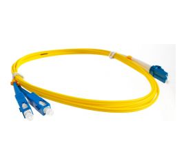 Переходной волоконно-оптический шнур NIKOMAX желтый, 2м NMF-PC2S2C2-SCU-LCU-002 