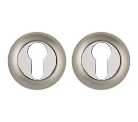 Накладка под цилиндр PUNTO ET ZR SN/CP-3 матовый никель/хром 41103 