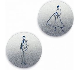 Круглая табличка-пиктограмма GRM Т10 диаметр 83 мм х 1.5 мм, 2 шт. 218000330 